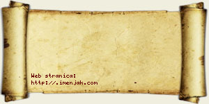 Jasmina Ponoš vizit kartica